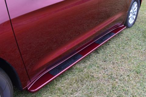 Running Boards Glastep Custom Molded Fiberglass 17-18 Chrysler Pacifica Fiberglass Gray Owens Products