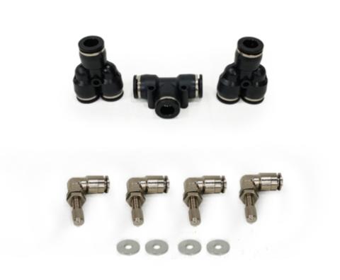 4 Tire Inflation System Ford Raptor Engine Bay W/Engine Mount With Box Fittings Hoses and Storage Bag Black UP Down Air