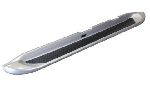Running Boards Glastep Plus Custom Molded Fiberglass 15-18 Silverado/Sierra 3500 Dually Fiberglass Gray Owens Products