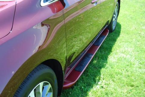 Running Boards Glastep Plus Custom Molded Fiberglass 15-18 Ram Kia Sedona Ex/Lx Fiberglass Gray Owens Products