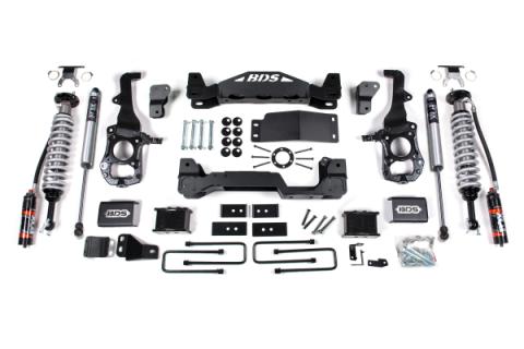 6 Inch Lift Kit FOX 2.5 Performance Elite Coil-Over Ford F150 21-24 4WD 5 Inch Block Fox 2.0 Performance Elite Shocks