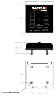 BantamX Touchscreen for Uni with 84 Inch battery cables