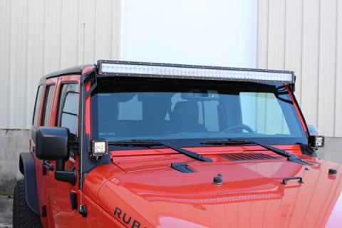 Jeep JK 52 Inch Light Bar Bracket 07-18 Wrangler JK Fishbone Offroad