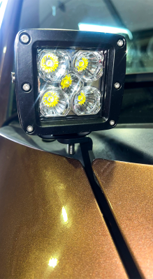 2004-2014 Ford F-150 and 2010-2014 Ford Raptor Hood Light Pod Bracket Fishbone Offroad