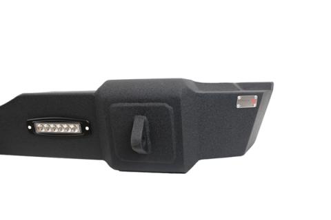 Jeep JK Rear Bumper W/LED's 07-18 Wrangler JK Rubicon and Unlimited Steel Black Textured Powdercoat Fishbone Offroad