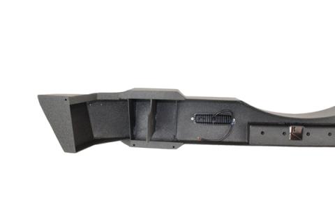 Jeep JK Rear Bumper W/LED's 07-18 Wrangler JK Rubicon and Unlimited Steel Black Textured Powdercoat Fishbone Offroad