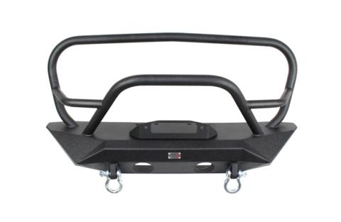 Jeep JK Front Winch Bumper W/Grille Guard 07-18 Wrangler JK Manowar Series Fishbone Offroad
