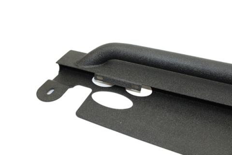 Jeep JK Rock Slider 07-18 Wrangler JK 2 Door Rubicon Steel Black Textured Powdercoat Fishbone Offroad