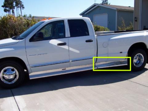 Running Boards Classicpro Series Diamond 4 Inch 03-09 Dodge Ram 2500/3500 8 Ft Long Bed Board 4 Inch Riser Aluminum Owens Products