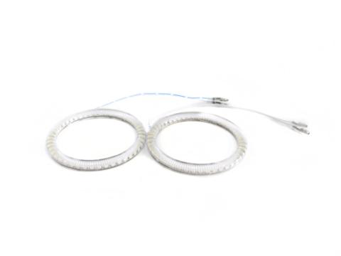 90mm LED Angel Eyes Blue Pair Race Sport Lighting