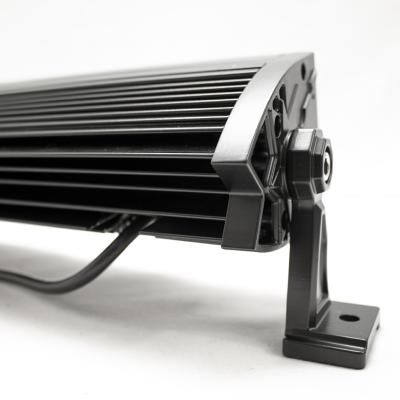 31 Inch LED Light Bar Single Row Curved w/ Individual Halo DRLs 33.25 Inch Mount to Mount HALO-DRL Series 160W/14500 Lumen Race Sport Lighting