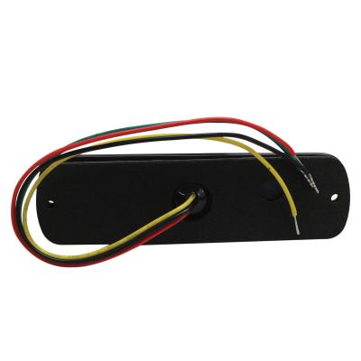 Amber/Blue Switching 6-LED Ultra Slim Flush Mount 19-Flash Pattern Marker Strobe Light