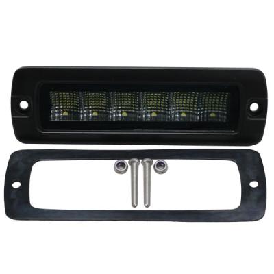 7 Inch 30-Watt RoadRunner Compliant IP67 Flush Mount 3,000 Lumens Aux Flood Light Race Sport Lighting