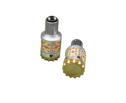 1157 BAY15D No Rapid Flash Canbus Turn signal LED Bulbs Switchback version in White / Amber 9v-30v 1860lumens Epistar 3030 Sold as Pair Race Sport Lighting
