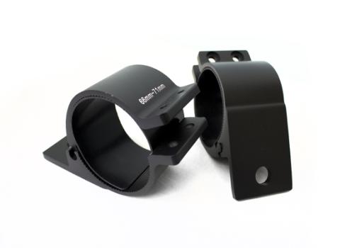 2.6 to 2.8 inch 66-71MM Univeral Light Bar Clamp Bracket With Rubber Gasket Pair Race Sport Lighting