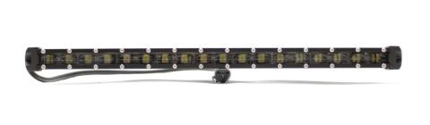 20 Inch 5w LoPro Ultra Slim LED Light Bar with Amber Marker Running Light Function 90w Includes Rocker Switch Harness Race Sport Lighting