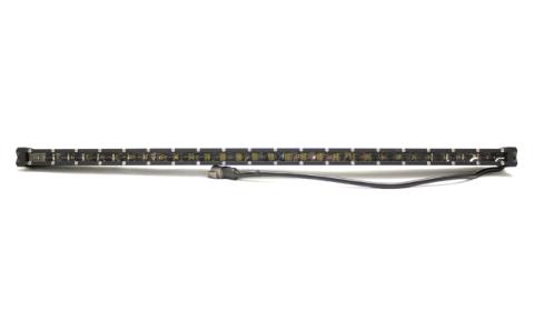 32 Inch 5w LoPro Ultra Slim LED Light Bar with Amber Marker and Running Light Function 150w Includes Rocker Switch Harness Race Sport Lighting