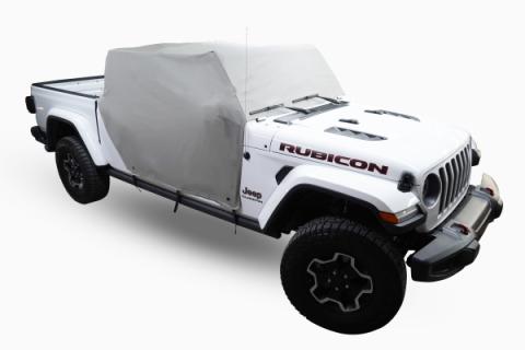 Gladiator Cab Cover Gray Denim For 20-2024 Gladiator 4 Dr All Hardware Removed Mastertop