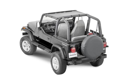 Jeep YJ Mesh Bimini Top ShadeMaker For 87-95 Wrangler YJ Black MasterTop