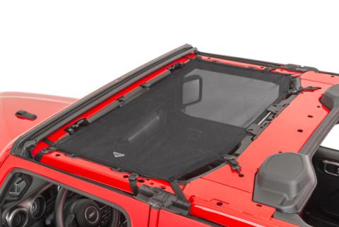 ShadeMaker Freedom Mesh Bimini Top 18-2023 JL Jeep Wrangler 2 & 4 Dr & Gladiator Black