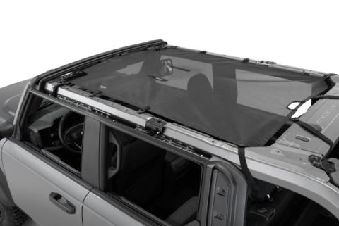 Freedom Mesh Bimini Top Plus For 2020-Up Ford Bronco 4 Door Black Mastertop