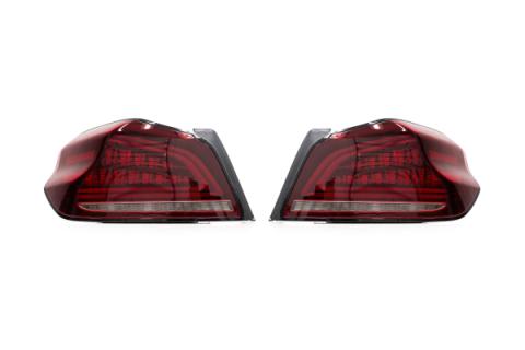 OLM Spec CR Tail Lights Red Lens Black Base 2015-2021 Subaru WRX & STI