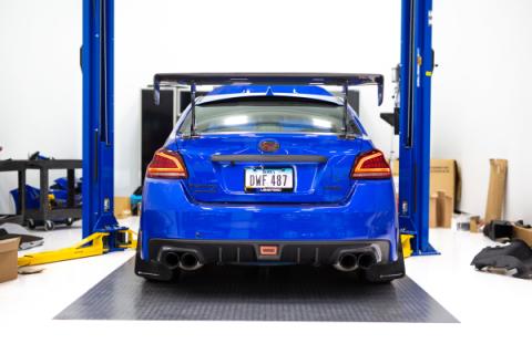 OLM Spec CR Tail Lights Red Lens Black Base 2015-2021 Subaru WRX &amp; STI