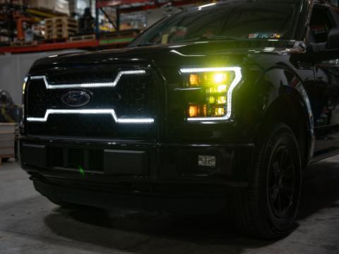 2015-2017 Ford F150 Bi-Beam Headlights Infinite Series White DRL OLM