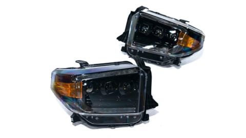 2014-2021 Toyota Tundra Bi-Beam Headlights Infinite Series White DRL OLM