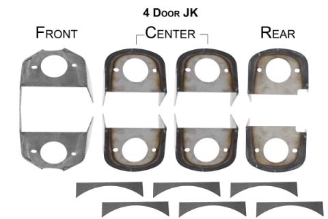 Rust Buster 2007-2018 Jeep Wrangler Unlimited JKU Frame Body Mounts RB5057
