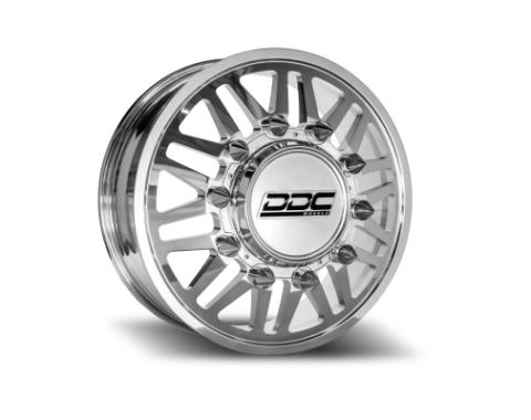 Dually Wheels Aftermath Polished 22X8.25 10X225 Super Duty/RAM F-450 05-10 F-450 15-25 Ram 4500 08-25 DDC Wheels