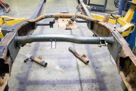 Rear Fuel Tank Crossmember For 01-10 GM Pickups Rust Buster Frameworks