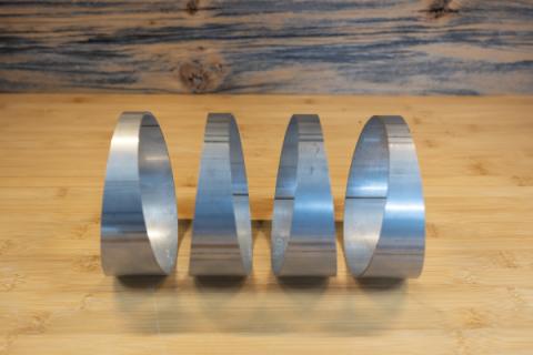 Universal T304 Stainless Steel 5 Inch Diameter 180 Degree Pie Cut Kit MBRP