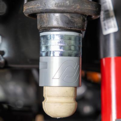 JL/JT &amp; JK Adjustable Front Upper Bump Stops Billet Aluminum Complete w/ Steel Shims Hardware Wrench Height Adjustment Range 189-315 Inch