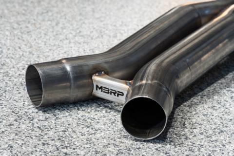 2021-2024 BMW M4 G82/ M3 G80 3.0L Coupe and Sedan T304 Stainless Steel 3 Inch Resonator Bypass X-Pipe MBRP