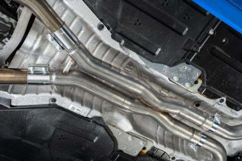 2021-2024 BMW M4 G82/ M3 G80 3.0L Coupe and Sedan T304 Stainless Steel 3 Inch Resonator Bypass X-Pipe MBRP