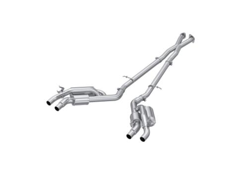 2022-2023 Kia Stinger 3.3L AWD/RWD 2.5 Inch Cat-Back Dual Split Rear Quad Outlet T304 Stainless Steel Active Exhaust MBRP