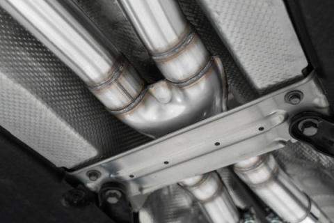 2022-2023 Kia Stinger 3.3L AWD/RWD 2.5 Inch Cat-Back Dual Split Rear Quad Outlet T304 Stainless Steel Active Exhaust MBRP