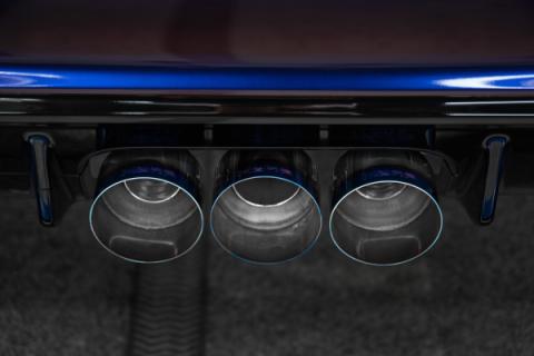 23-Up Honda Civic Type R 2.0L 3 Inch Cat-Back Exhaust System Armor Pro T304 Stainless Steel Triple Center Outlet with Burnt End Tips Active Exhaust MBRP