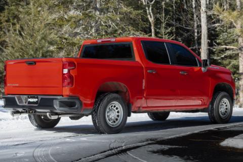 2019-2024 Silverado/Sierra 1500 2.7L Armor Lite Aluminized Steel 3 Inch Cat-Back, 2.5 Inch Dual Split Rear Exit MBRP
