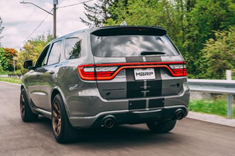2018-2024 Dodge Durango SRT SRT Hellcat 6.2L/6.4L Armor Pro T304 Stainless Steel 3 Inch Cat-Back Dual Rear Exit with Carbon Fiber Tips MBRP