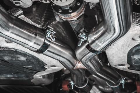 2018-2024 Dodge Durango SRT SRT Hellcat 6.2L/6.4L Armor Pro T304 Stainless Steel 3 Inch Cat-Back Dual Rear Exit with Carbon Fiber Tips MBRP