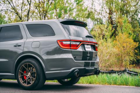 2018-2024 Dodge Durango SRT SRT Hellcat 6.2L/6.4L Armor Pro T304 Stainless Steel 3 Inch Cat-Back Dual Rear Exit with Carbon Fiber Tips MBRP