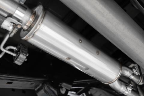 21-Up Ford F-150 T409 Stainless Steel 3 Inch Cat-Back 2.5 Inch Dual Split Side Exhaust System MBRP