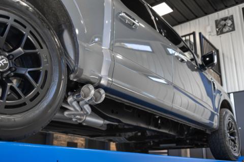 3 inch Cat-Back 2.5 inch Dual Pre-Axle (Race Profile) Black Coated  21-Up F-150 MBRP