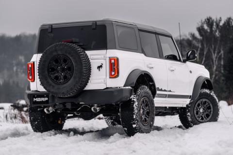 21-Up Ford Bronco 2.3L/2.7L EcoBoost 2/4-Door T304 Stainless Steel 3 Inch Cat-Back Dual Split Rear MBRP