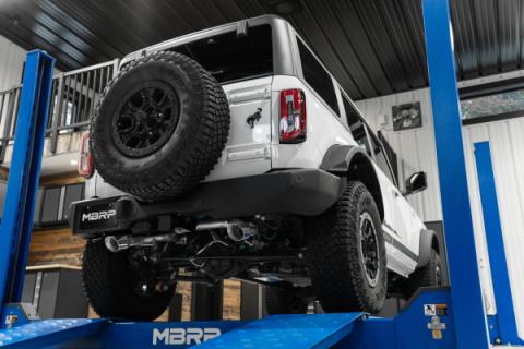 21-Up Ford Bronco 2.3L/2.7L EcoBoost 2/4-Door T304 Stainless Steel 3 Inch Cat-Back Dual Split Rear MBRP