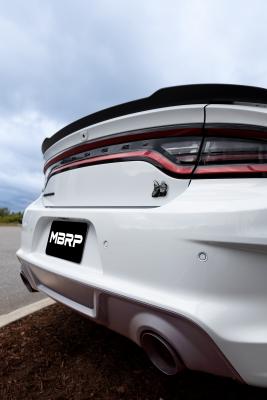 2015-Up Dodge Durango/Charger Black-Coated Tips 5 Inch OD Out, Angle Cut, Sold In Pairs MBRP