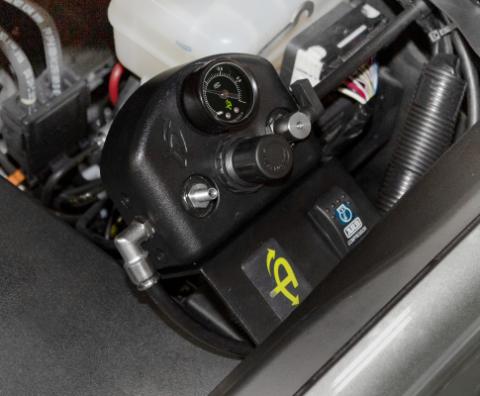 Tacoma Tire Inflator System 4 Tire For 16-25 Toyota Tacoma W/Engine Bay Mount With Box, Fittings, Hoses and Storage Bag Black UP Down Air