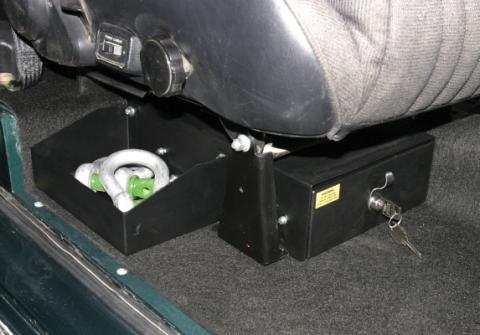 Front Passenger Side Underseat Drawer - 66-77 Bronco Black Tuffy Security Products